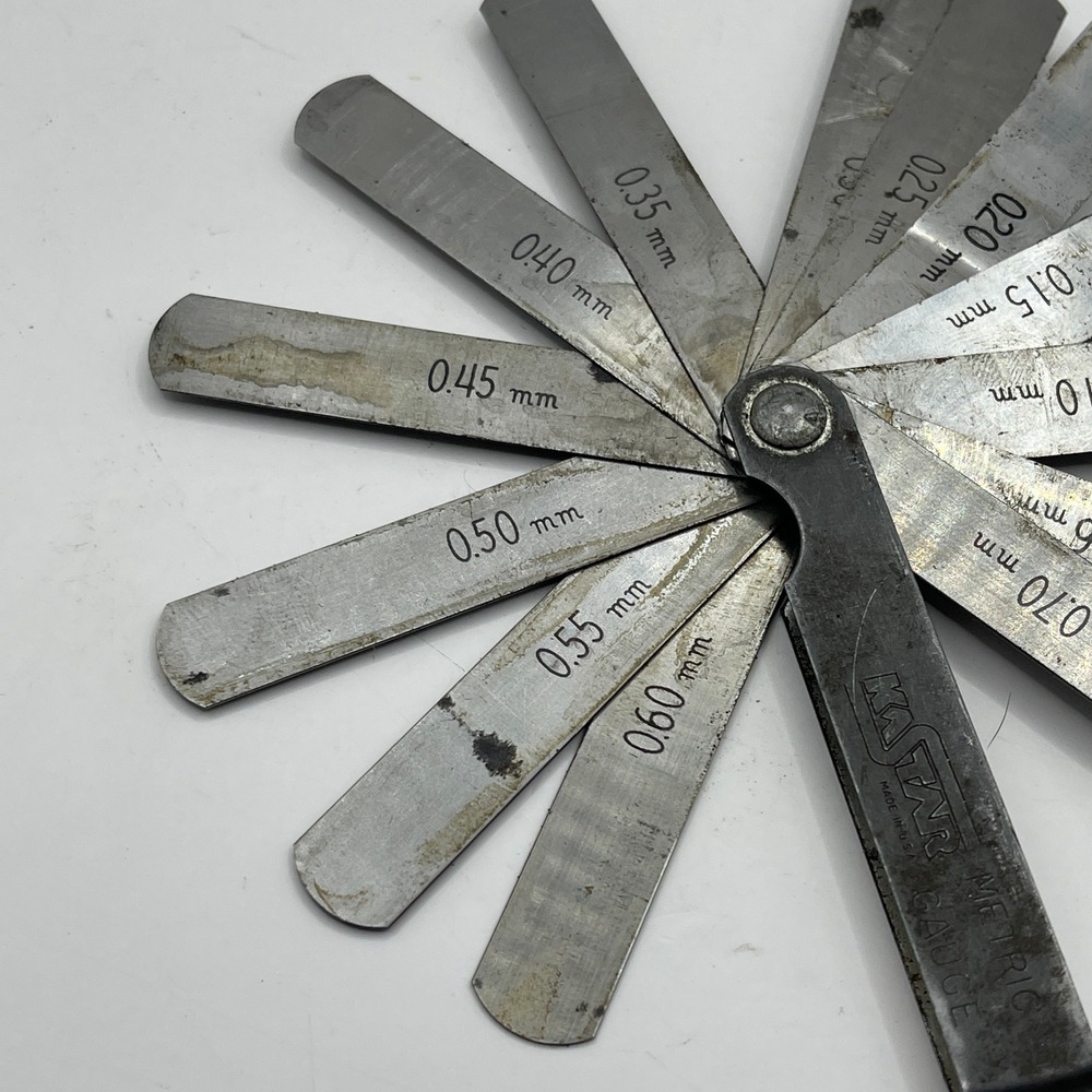 Kastar Metric Feeler Gauge 12 Blade Gap Measuring Tool Made in USA 0.06-0.70mm - Picture 2 of 7